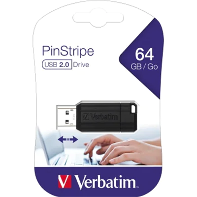 Verbatim USB-Stick PinStripe 49065 64GB USB2.0 sw Verbatim USB-Stick PinStripe 49065 64GB USB2.0 sw