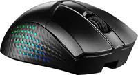 MSI Clutch GM51 - Maus - leicht - Für Rechtshänder - optisch - 6 Tasten - kabellos, kabelgebunden - Bluetooth, 2.4 GHz - kabelloser Empfänger (USB)