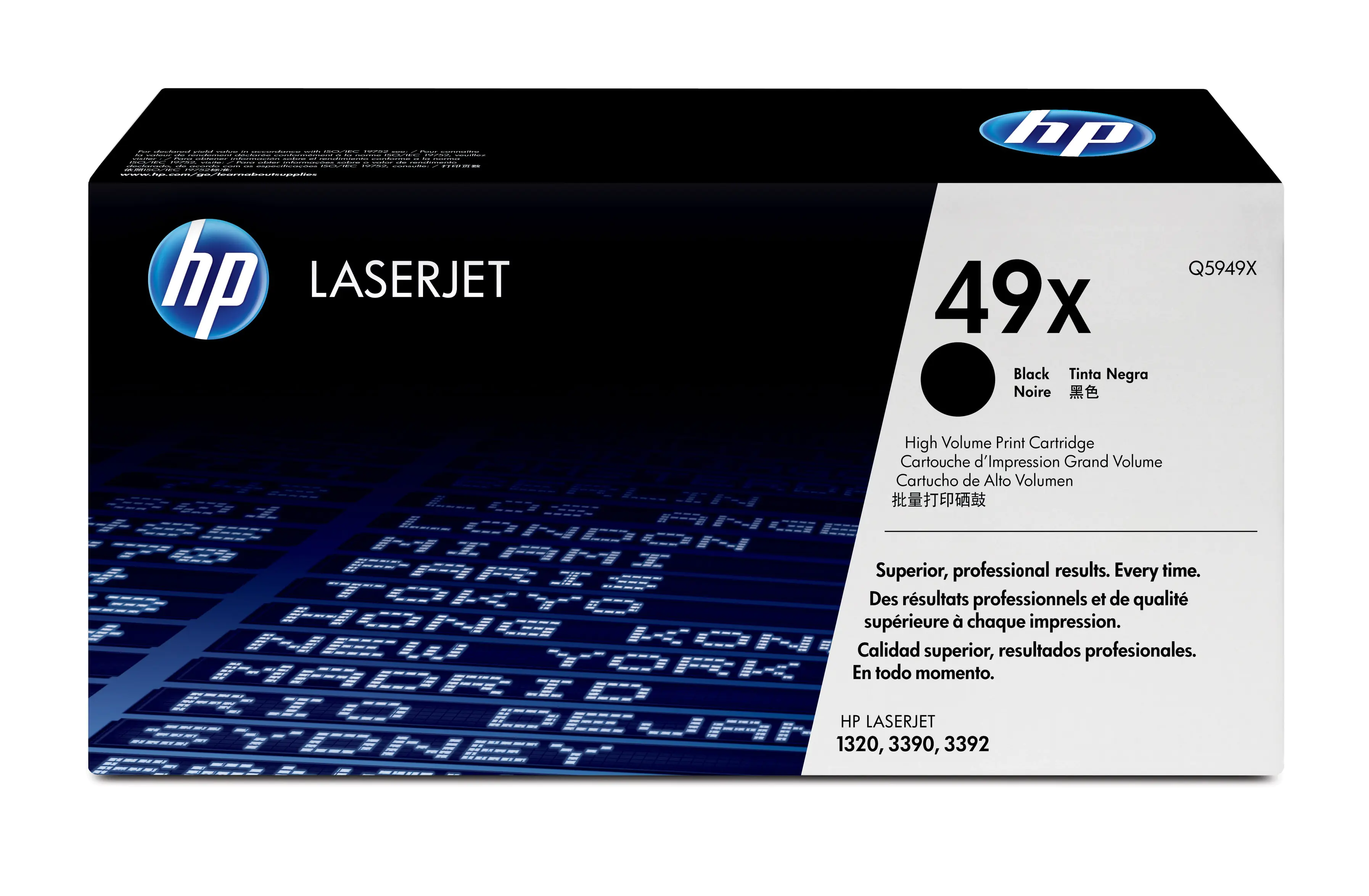 HP 49X - Hohe Ergiebigkeit - Schwarz - Original - LaserJet - Tonerpatrone (Q5949X) - für LaserJet 1320, 1320n, 1320nw, 1320t, 1320tn, 3390, 3392