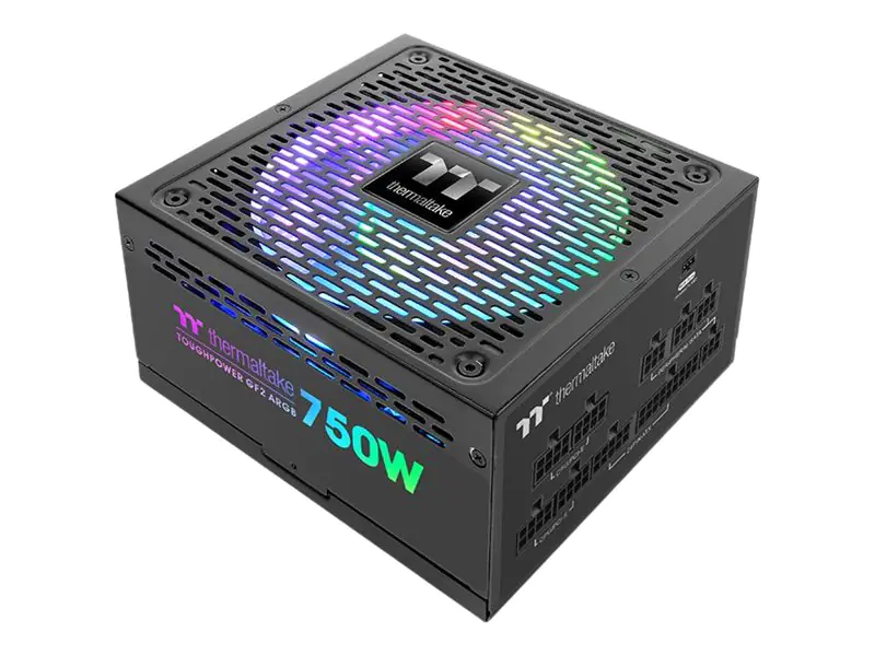 Thermaltake ToughPower GF2 ARGB TTP-750AH3FSG-A - TT Premium Edition - Netzteil (intern) - ATX12V - 80 PLUS Gold - 750 Watt - aktive PFC - Schwarz