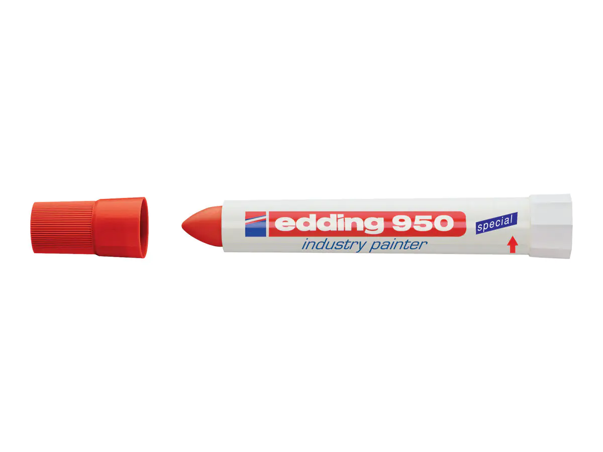 edding Industriemarker 950 4-950002 10mm Pastenspitze rot