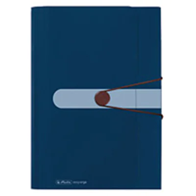 Herlitz Fächermappe 11411261 12Fächer Recycling PP dunkelblau