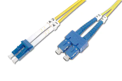 Digitus - Patch-Kabel - LC Single-Modus (M) zu SC Single-Modus (M) - 5 m - Glasfaser - 9/125 Mikrometer - OS2 - geschirmt, halogenfrei - Gelb Digitus - Patch-Kabel - LC Single-Modus (M) zu SC Single-Modus (M) - 5 m - Glasfaser - 9/125 Mikrometer - OS2 - geschirmt, halogenfrei - Gelb