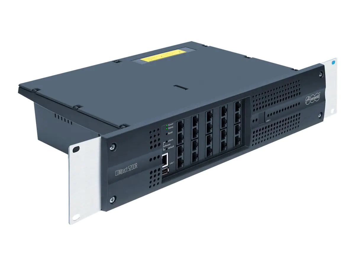Auerswald COMpact 5200R - IP-PBX - 2U - in Rack montierbar - 1 x 10/100