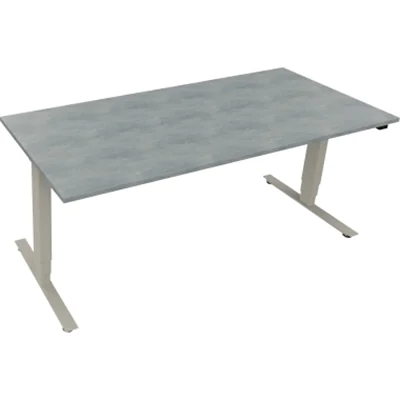 Sitz-/Stehtisch T-Kufe klappbar B1800xT800xH625-1285 si/Beton Sitz-/Stehtisch T-Kufe klappbar B1800xT800xH625-1285 si/Beton