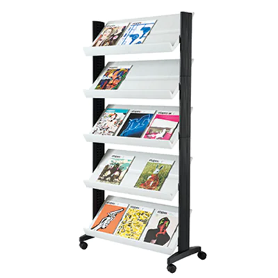 Paperflow Prospektständer Uno 255N.02 5Auflagen mobil grau Paperflow Prospektständer Uno 255N.02 5Auflagen mobil grau