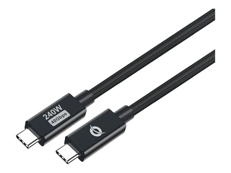 Conceptronic Kabel USB-C 4.0 -> C St/St 2.00m 5A 40Gbps sw - Kabel - Digital/Daten