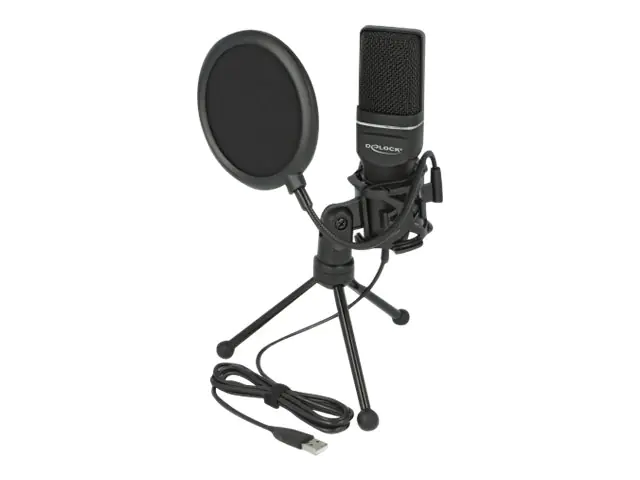 Delock USB Condenser Microphone Set for Podcasting 66331