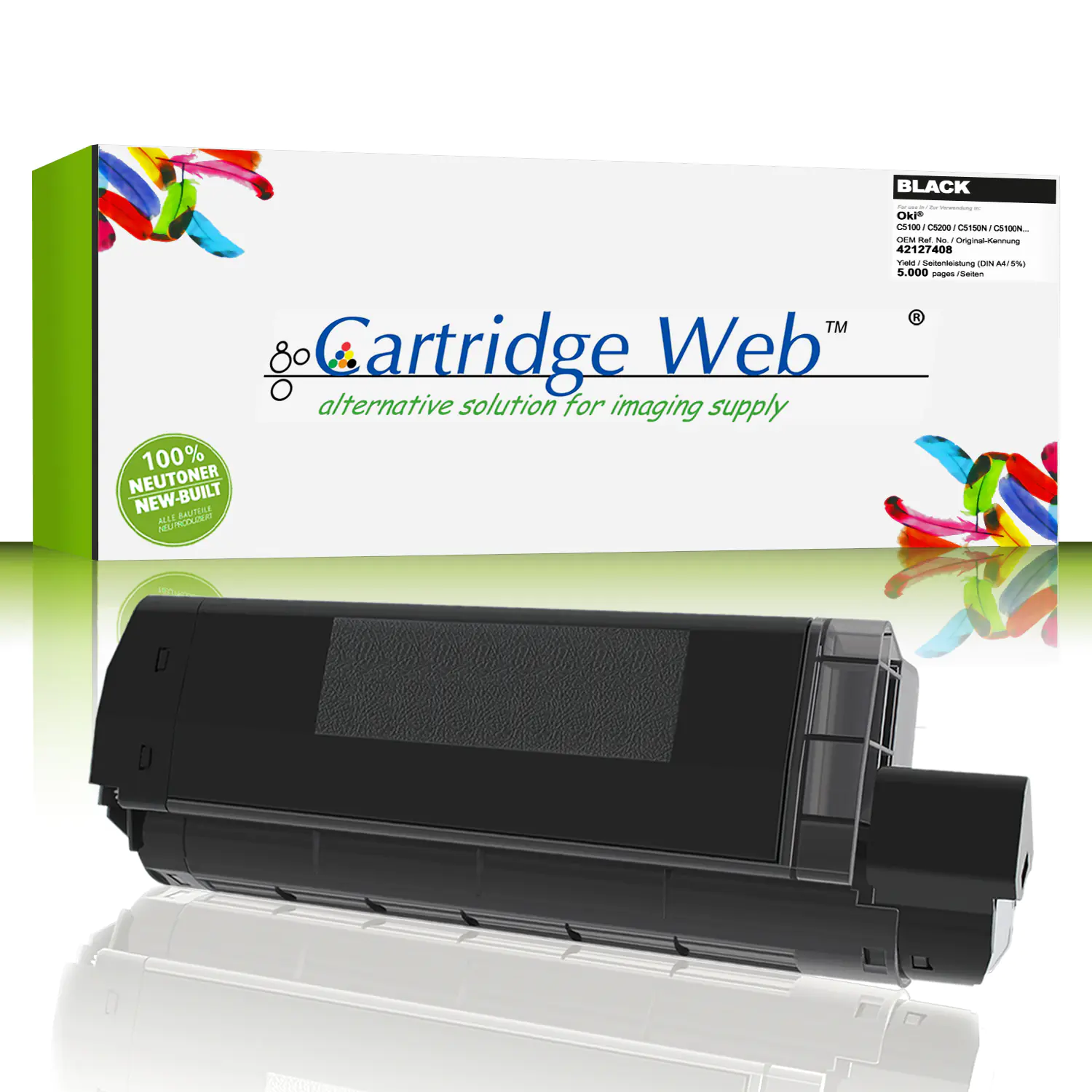 CartridgeWeb Toner kompatibel zu Oki 42127408 Schwarz 5.000 Seiten 1 Stück CartridgeWeb Toner kompatibel zu Oki 42127408 Schwarz 5.000 Seiten 1 Stück