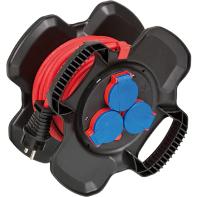 brennenstuhl® Kabeltrommel X-Gum AT-N05V3V3-F 3G1,5 10m IP44 schwarz/rot/blau 3 Steckdosen brennenstuhl® Kabeltrommel X-Gum AT-N05V3V3-F 3G1,5 10m IP44 schwarz/rot/blau 3 Steckdosen