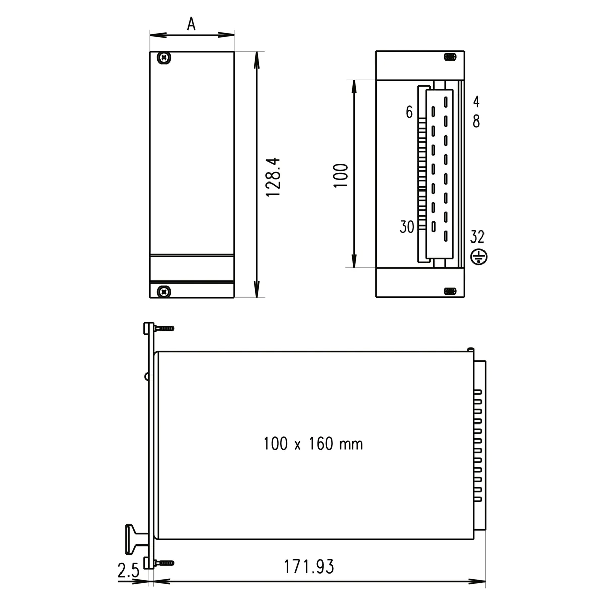 SCHROFF FRONTPL.HF PSU PSM 10TE 21005473