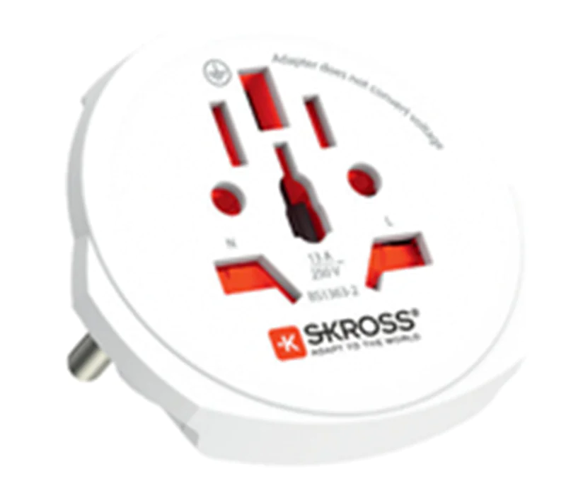 SKROSS World Travel Adapter PRO Light - World - Adapter für Power Connector - Typ A, Typ B, Typ C, Typ E, Typ F, Typ G, Typ I, Typ J, Typ L, Typ N (S) 1302471