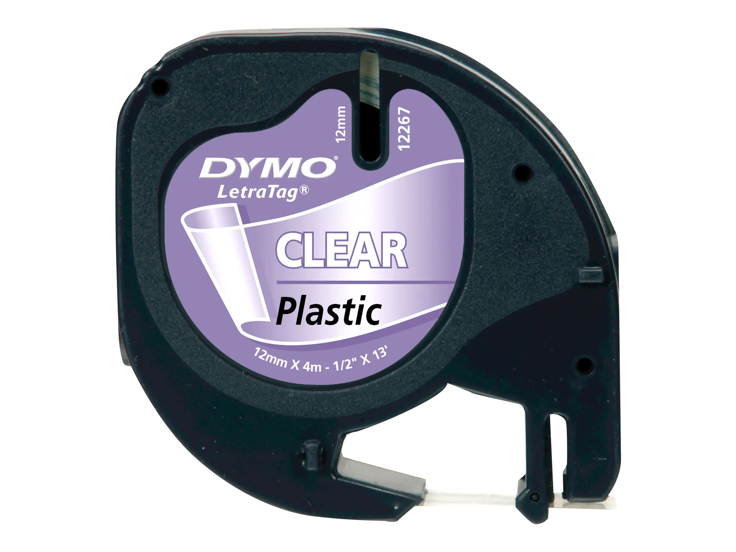 Dymo LetraTAG - Kunststoff - durchsichtig - Rolle (1,2 cm x 4 m) S0721530