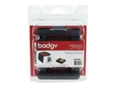 Badgy Full kit - YMCKO - Druckerfarbband-Kassette/PVC-Karten-KIt - für Badgy 100, 200