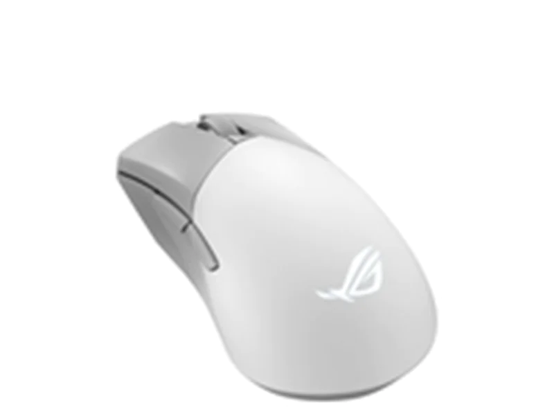 ASUS ROG Gladius III Wireless Aimpoint White, rechts, Optisch, RF Wireless + Bluetooth + USB Type-A, 36000 DPI, Weiß 90MP02Y0-BMUA10