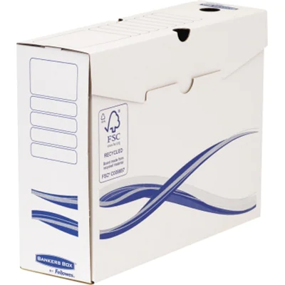 Bankers Box Archivschachtel Basic 4460202 A4+ 100mm ws/bl 25 St./Pack