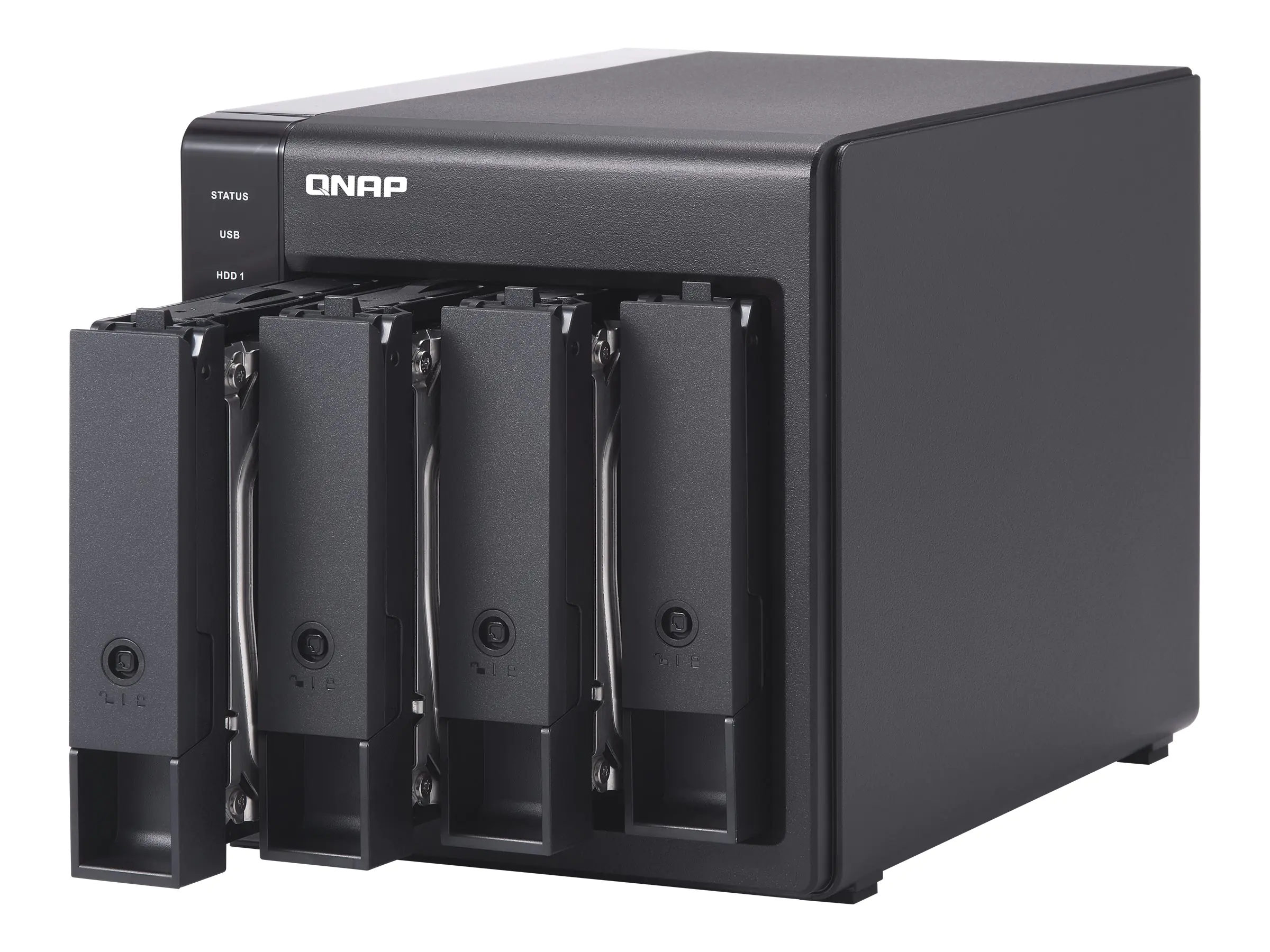 QNAP TR-004 - Festplatten-Array - 0 TB - 4 Schächte (SATA-300) - USB 3.2 Gen 1 (extern)