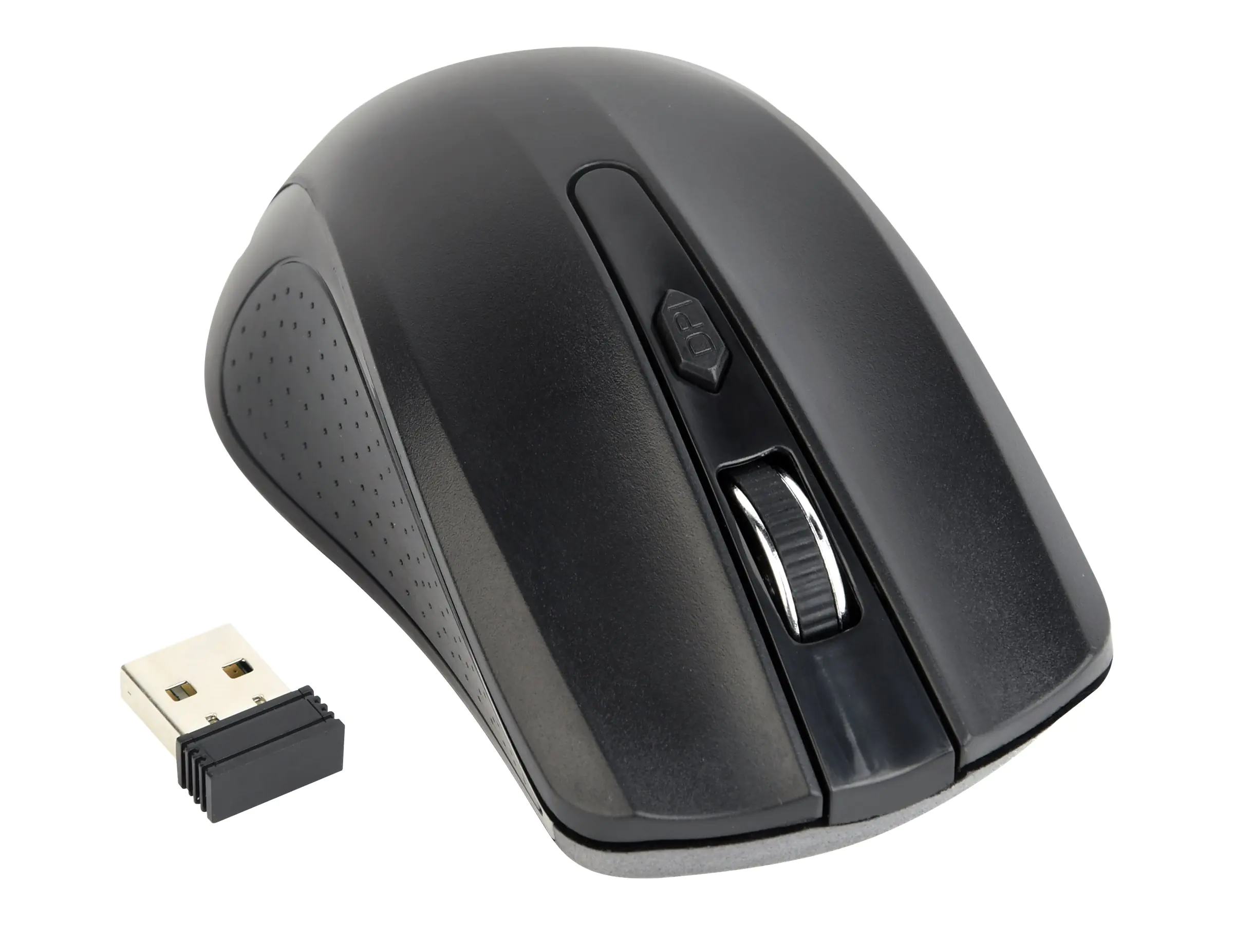 Gembird MUSW-4B-04 - Maus - optisch - 4 Tasten - kabellos - 2.4 GHz - kabelloser Empfänger (USB) - Schwarz - Blister-Verpackung
