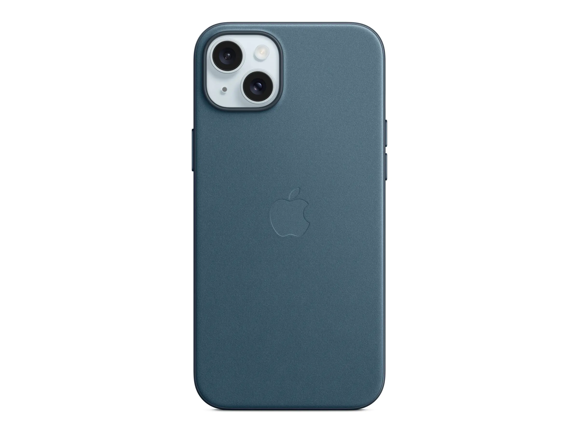 Apple - Hintere Abdeckung für Mobiltelefon - kompatibel mit MagSafe - Microtwill - Pazifikblau - für iPhone 15 Plus