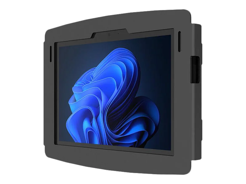 Compulocks Surface Go (1-4 Gen) Space Enclosure Wall Mount - Gehäuse - für Tablett - verriegelbar - hochwertiges Aluminium - Schwarz - Bildschirmgröße: 25.4 cm (10") 510GOSB
