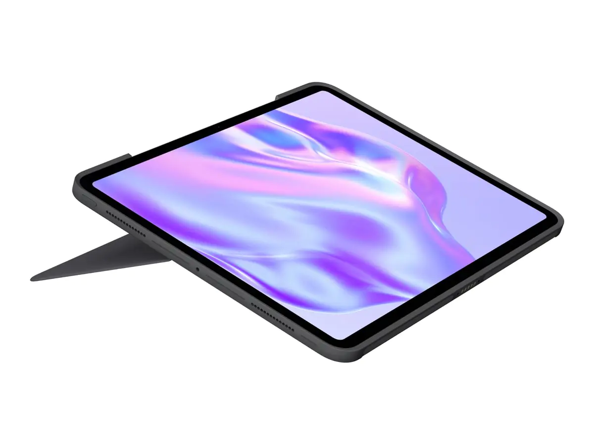 Logitech Combo Touch - Tastatur und Foliohülle - mit Trackpad - hinterleuchtet - Apple Smart connec