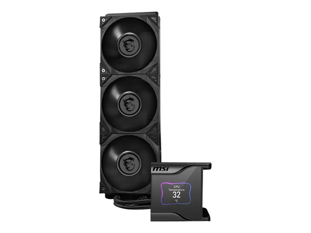 MSI MEG CORELIQUID S360 - Prozessor-Flüssigkeitskühlsystem - Kühlergröße: 360 mm - (für: LGA1156, LGA1155, LGA1150, LGA1151, AM4, TR4, SP3, sTRX4, LGA1200, LGA1700, AM5) - 120 mm
