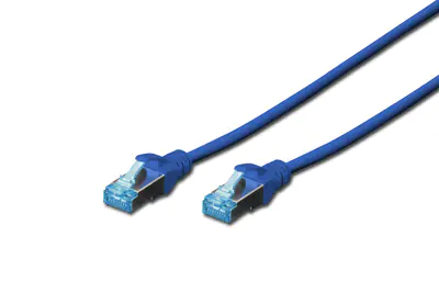 DIGITUS Ecoline - Patch-Kabel - RJ-45 (M) zu RJ-45 (M) - 50 cm - SFTP - CAT 5e - Blau DIGITUS Ecoline - Patch-Kabel - RJ-45 (M) zu RJ-45 (M) - 50 cm - SFTP - CAT 5e - Blau