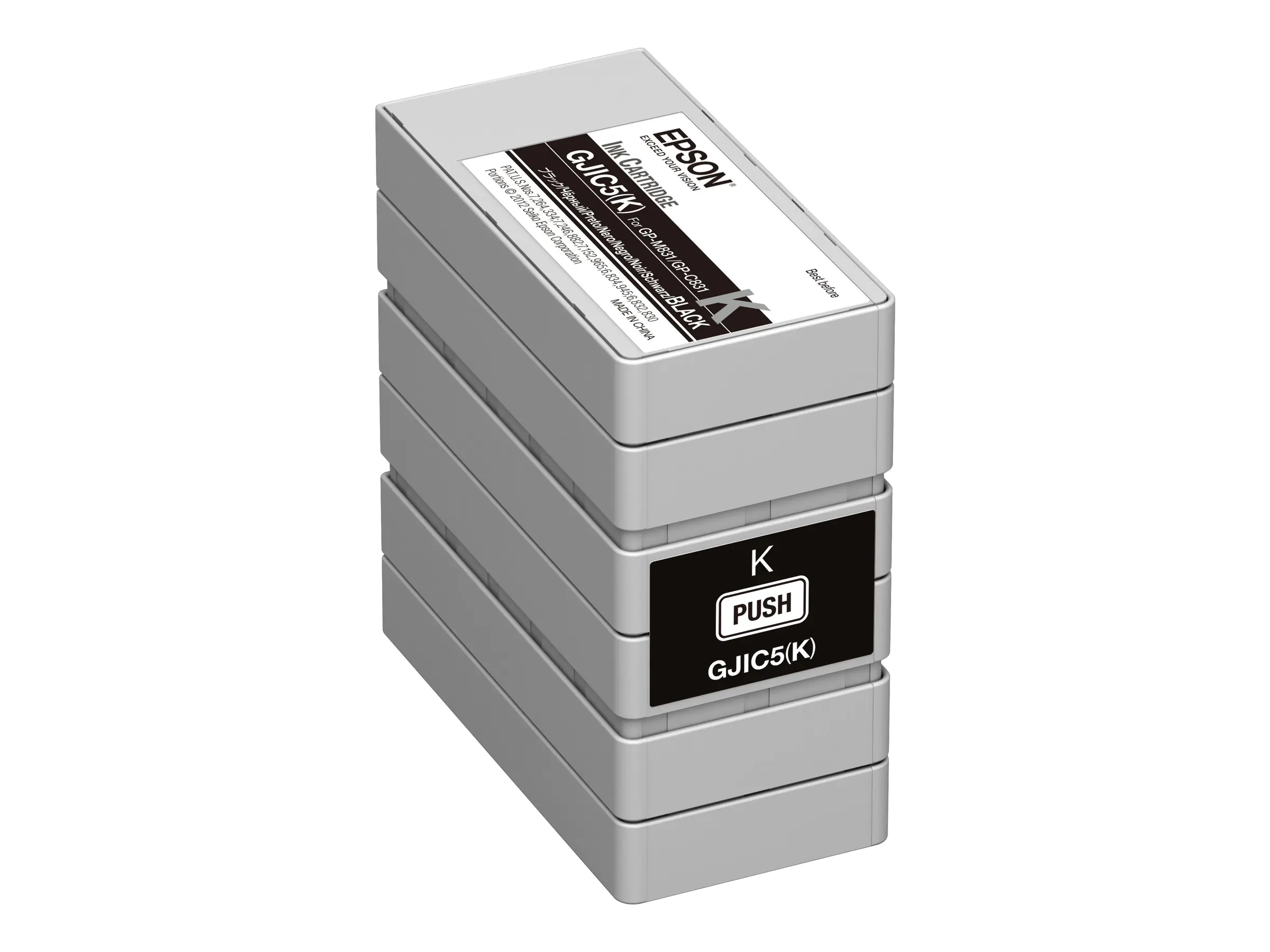 Epson GJIC5(K) - Schwarz - Original - Tintenpatrone - für Epson GP-C831, GP-M831; ColorWorks C831
