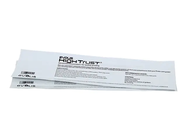 Evolis High Trust T' Card Cleaning Kit - Druckerreinigungskarte (Packung mit 10) - für Badgy 100, 1st Generation, 200; Evolis Primacy, Zenius