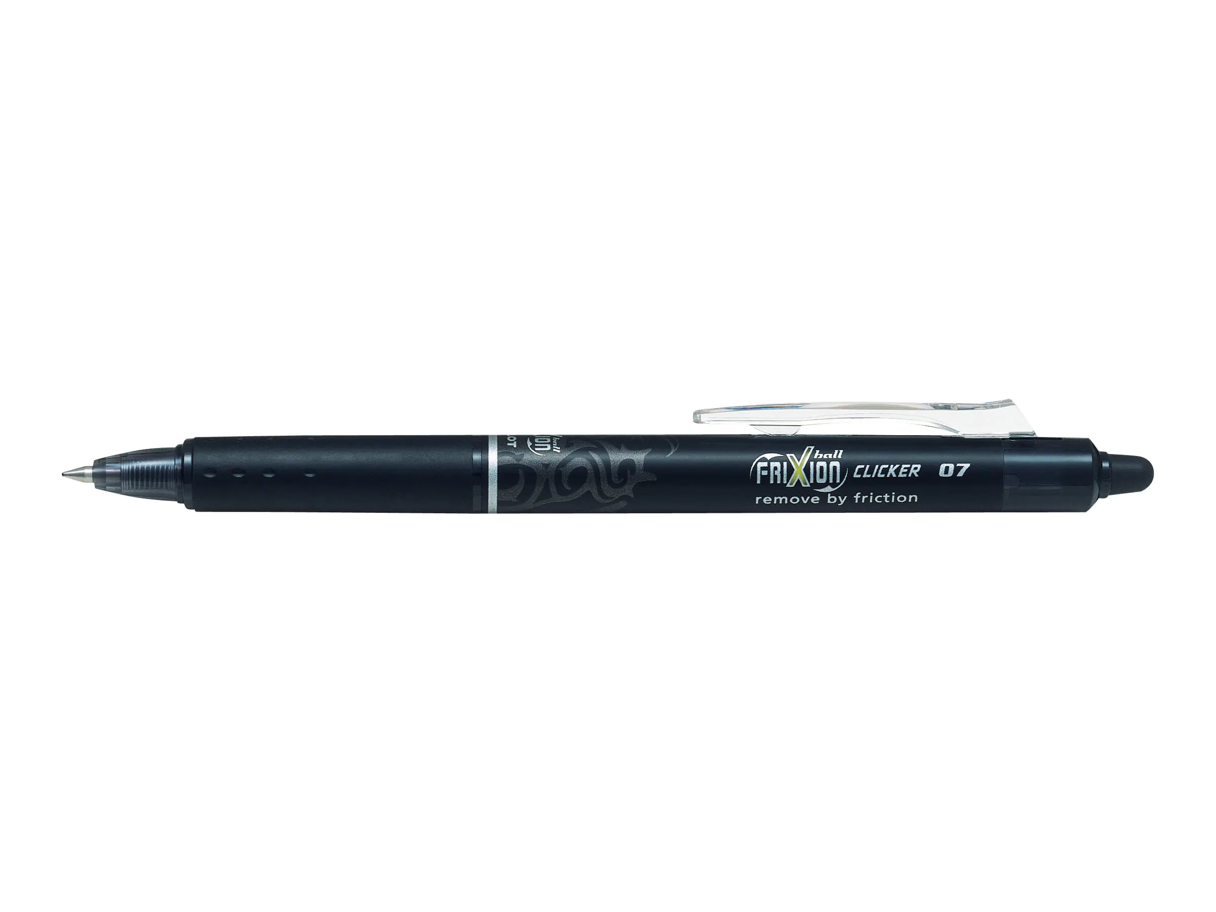 PILOT PEN Pilot FriXion Ball Clicker - Tintenroller - nicht dauerhaft - Schwarz - Thermo-Gel-Tinte - 0.7 mm - verstellbar - mit Radierer (Packung mit 12) 2270001