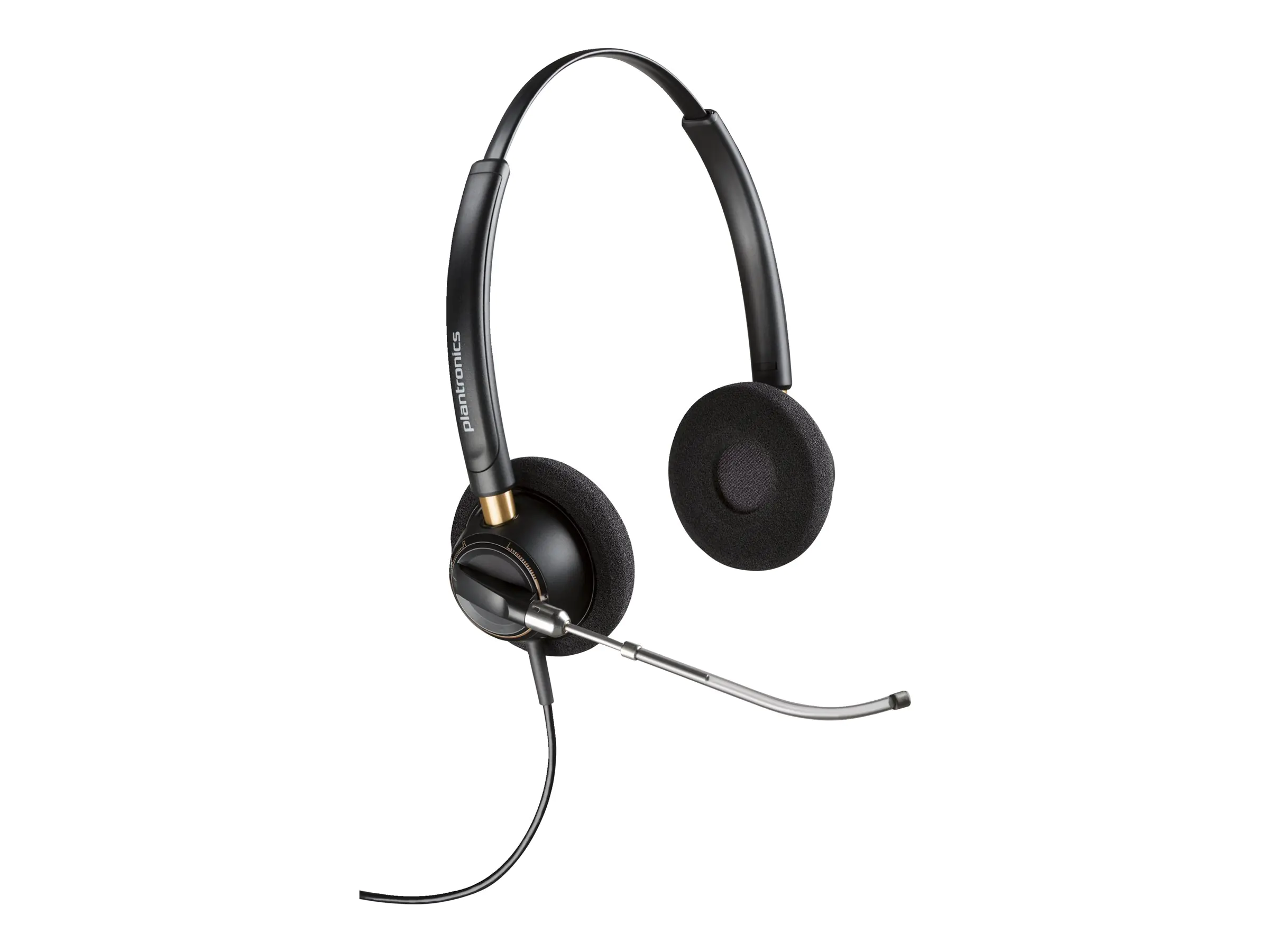 Poly EncorePro 520V - EncorePro 500 series - Headset - On-Ear - kabelgebunden - 3,5 mm Stecker - Schwarz - Zertifiziert für Skype für Unternehmen, UC-zertifiziert Poly EncorePro 520V - EncorePro 500 series - Headset - On-Ear - kabelgebunden - 3,5 mm Stecker - Schwarz - Zertifiziert für Skype für Unternehmen, UC-zertifiziert
