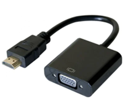 exertis Connect - Adapterkabel - HDMI männlich zu HD-15 (VGA) weiblich mit Gewinde - 13 cm - Schwarz - 1080p-Unterstützung, 60 Hz exertis Connect - Adapterkabel - HDMI männlich zu HD-15 (VGA) weiblich mit Gewinde - 13 cm - Schwarz - 1080p-Unterstützung, 60 Hz