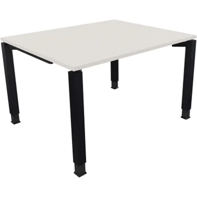 Schreibtisch Vierfuß Quadratrohr B1200xT1000xH680-820 an/Weiß Schreibtisch Vierfuß Quadratrohr B1200xT1000xH680-820 an/Weiß