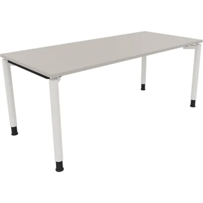 Schreibtisch Vierfuß Rundrohr B1800xT800xH680-820 ws/Lichtgrau Schreibtisch Vierfuß Rundrohr B1800xT800xH680-820 ws/Lichtgrau