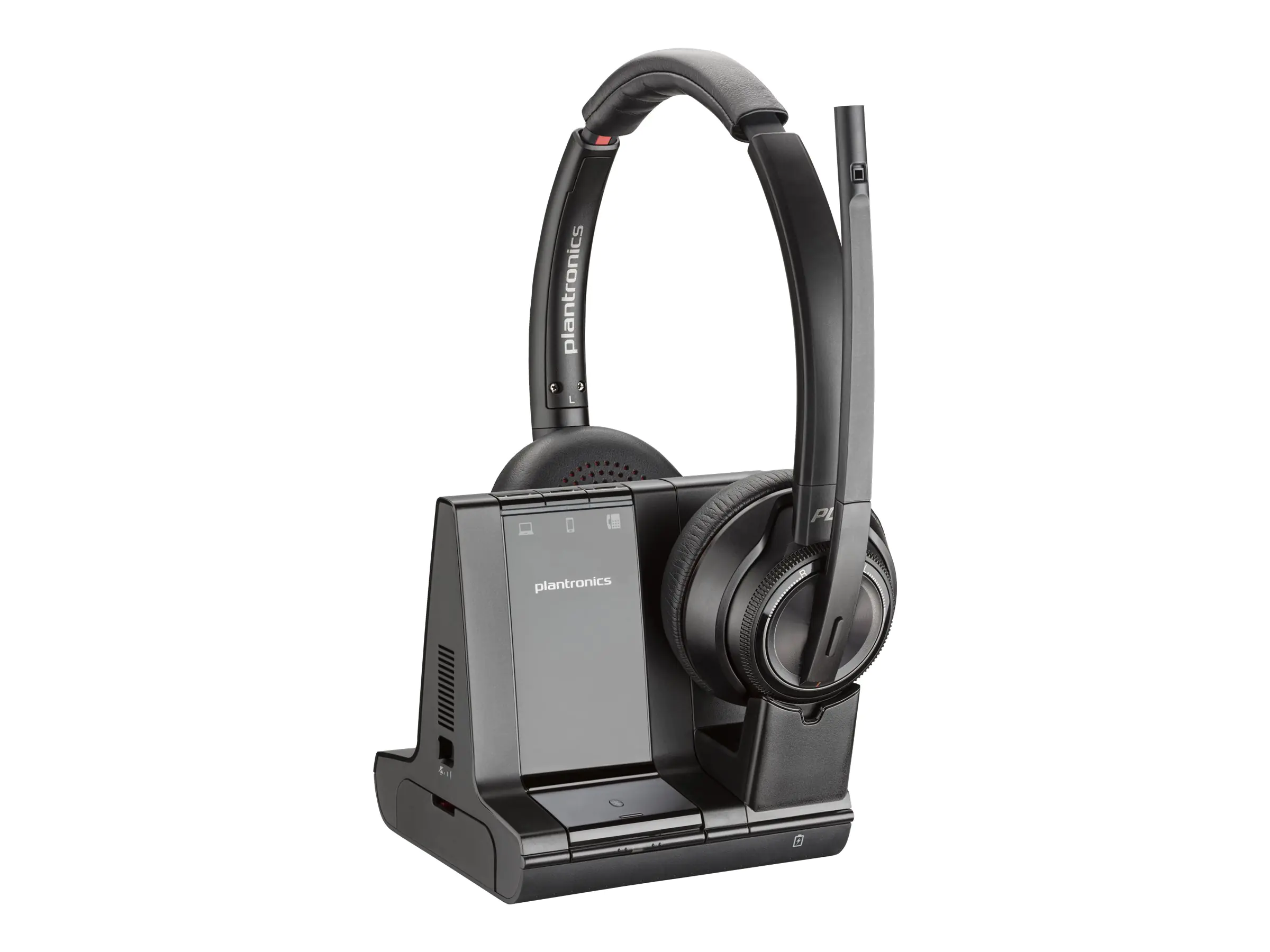 Poly Savi 8220-M Office - Savi 8200 series - Headset - On-Ear - DECT / Bluetooth - kabellos - aktive Rauschunterdrückung - Schwarz - Zertifiziert für Microsoft Teams Poly Savi 8220-M Office - Savi 8200 series - Headset - On-Ear - DECT / Bluetooth - kabellos - aktive Rauschunterdrückung - Schwarz - Zertifiziert für Microsoft Teams