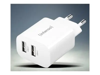 Intenso W24AA - Netzteil - 24 Watt - 2.4 A - 2 Ausgabeanschlussstellen (USB) 7802412
