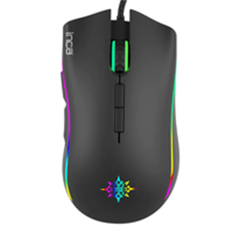 INCA IMG-349, Rechts, Optisch, USB, 6400 DPI, Schwarz
