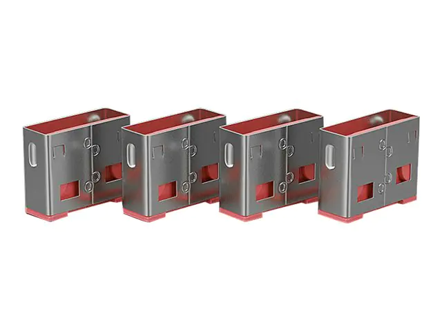 Lindy USB Port Blocker - USB-Portblocker - pink (Packung mit 4) 40450