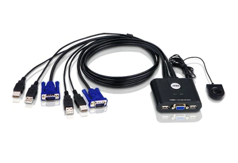 ATEN CS22U - KVM-Switch - 2 x KVM port(s) - 1 lokaler Benutzer - Desktop ATEN CS22U - KVM-Switch - 2 x KVM port(s) - 1 lokaler Benutzer - Desktop