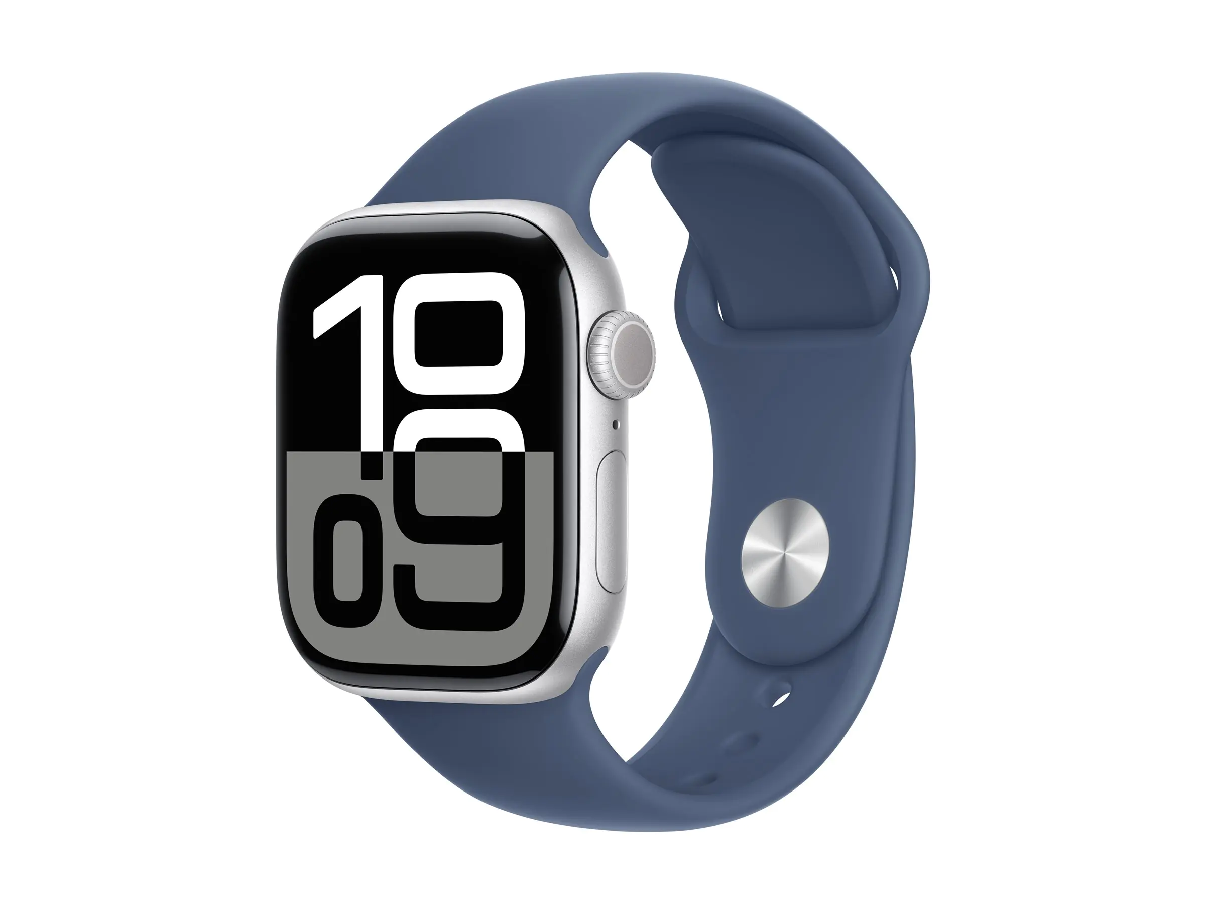 Apple Watch Series 10 (GPS + Cellular) - 42 mm - Aluminium, Silber - intelligente Uhr mit Sportband - Flouroelastomer - denim - Bandgröße: S/M - 64 GB - Wi-Fi 4, Bluetooth, UWB, LTE - 4G - 29.3 g Apple Watch Series 10 (GPS + Cellular) - 42 mm - Aluminium, Silber - intelligente Uhr mit Sportband - Flouroelastomer - denim - Bandgröße: S/M - 64 GB - Wi-Fi 4, Bluetooth, UWB, LTE - 4G - 29.3 g