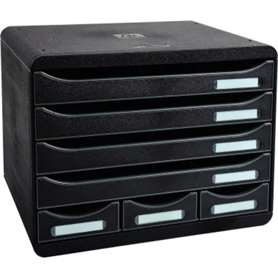 Exacompta Schubladenbox STORE-BOX MINI 307714D 7Schübe schwarz Exacompta Schubladenbox STORE-BOX MINI 307714D 7Schübe schwarz