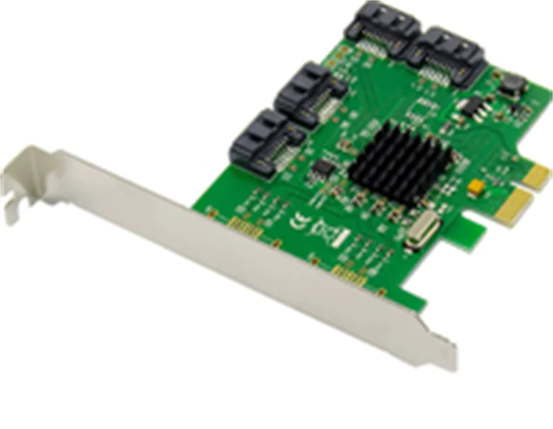 Dawicontrol DC-614E RAID BLISTER, SATA, Serial ATA II, Serial ATA III, PCI Express, 0, 1, 10, JBOD, SPAN, 6 Gbit/s, Low Profile PCIe, Marvell 88SE9215
