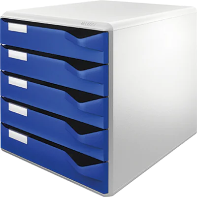 Leitz Schubladenbox 52800035 DIN A4 5Schubfächer lichtgr/bl Leitz Schubladenbox 52800035 DIN A4 5Schubfächer lichtgr/bl