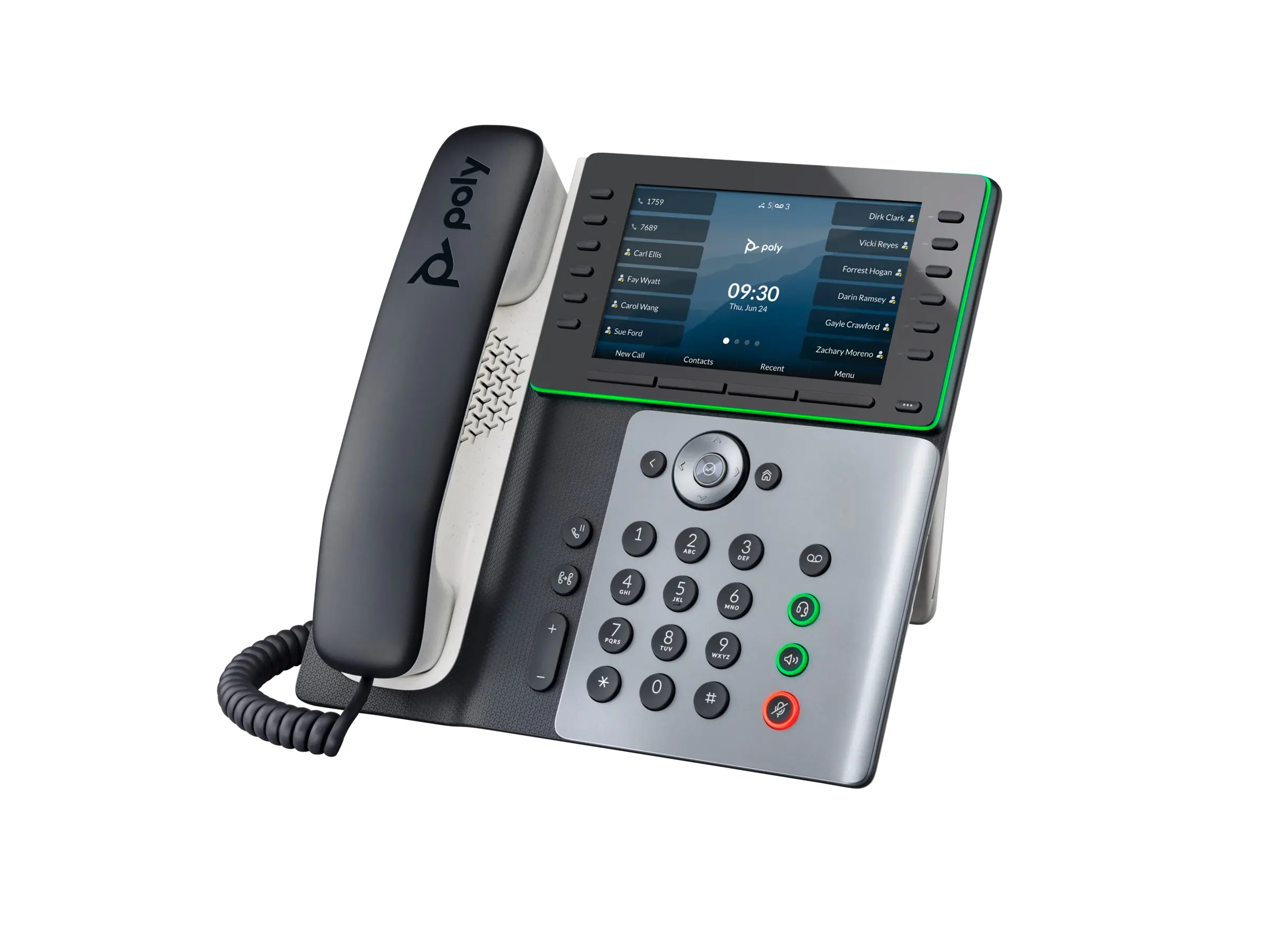 Poly HP Poly Edge E550 - VoIP-Telefon mit Rufnummernanzeige/Anklopffunktion 82M91AA