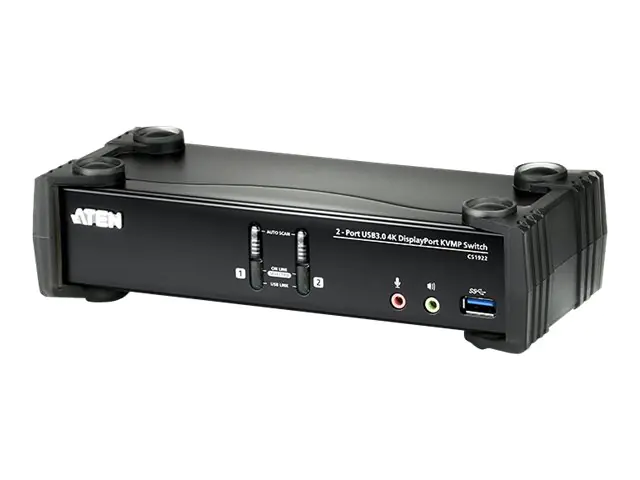 ATEN CS1922 KVMP Switch - KVM-/Audio-/USB-Switch - 2 x KVM/Audio/USB - 1 lokaler Benutzer - Desktop ATEN CS1922 KVMP Switch - KVM-/Audio-/USB-Switch - 2 x KVM/Audio/USB - 1 lokaler Benutzer - Desktop