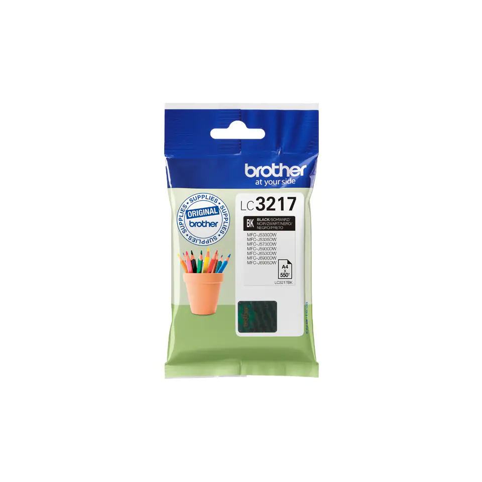 Brother LC3217BK - Schwarz - Original - Tintenpatrone - für INKvestment Business Smart Plus MFC-J5930; INKvestment Business Smart Pro MFC-J6935 Brother LC3217BK - Schwarz - Original - Tintenpatrone - für INKvestment Business Smart Plus MFC-J5930; INKvestment Business Smart Pro MFC-J6935