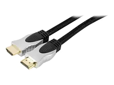 exertis Connect - HDMI-Kabel mit Ethernet - HDMI männlich zu HDMI männlich - 2 m - Schwarz