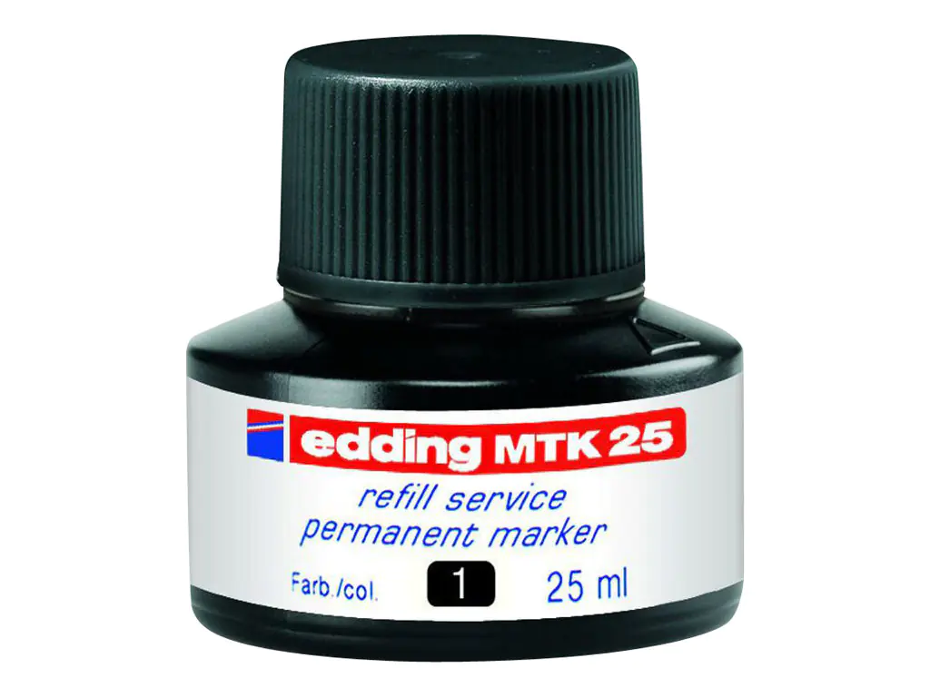 EDDING MTK 25 - Tinte - permanent - Schwarz 4-MTK25001