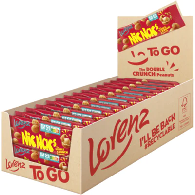Nic Nac's Erdnüsse Original gesalzen, würzig Tüte Kunststoff nicht wieder verschließbar 24 x 35 g/Pack.