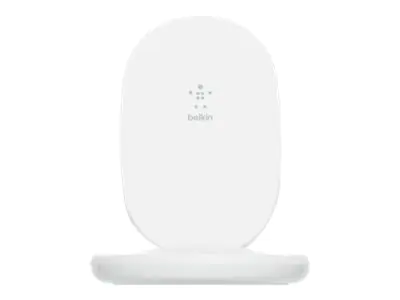 Belkin BoostCharge - Induktive Ladematte + AC-Netzteil - 15 Watt - weiß - für Apple iPhone 11, 11 Pro, 11 Pro Max, 8, 8 Plus, X, XR, XS, XS Max; Samsung Galaxy Note10, Note10+, S10, S10+, S10e
